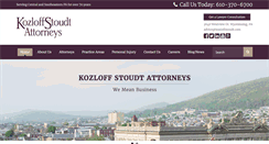 Desktop Screenshot of kozloffstoudt.com